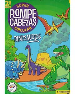 DINOSAURIOS SUPER ROMPECABEZAS CIRCULAR