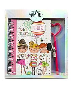 DIARIO INTIMO A5 TODOS NECESITAMOS AMOR + LAPICERA