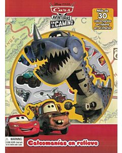 CARS AVENTURAS EN EL CAMINO CALCOMANIAS EN RELIEVE