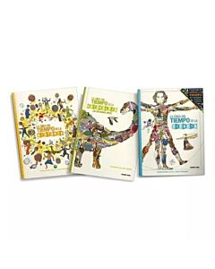 PACK LA LINEA DEL TIEMPO NATURALEZA CIENCIA HISTORIA 3 LIBROS