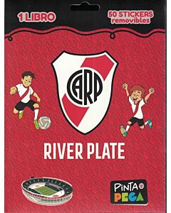 RIVER PLATE PINTA Y PEGA 50 STICKERS 2