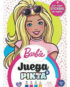 BARBIE JUEGA Y PINTA