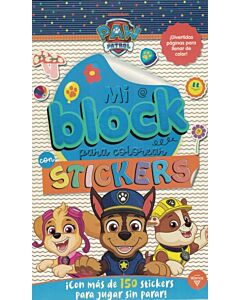 PAW PATROL MI BLOCK PARA COLOREAR STICKERS