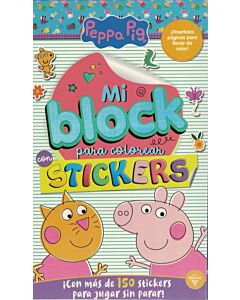 PEPPA PIG MI BLOCK PARA COLOREAR STICKERS