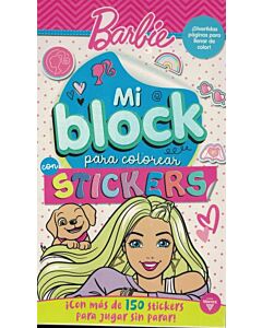 BARBIE MI BLOCK PARA COLOREAR STICKERS