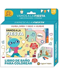 VAMOS A LA FIESTA LIBRO DE BAÑO PARA COLOREAR