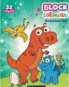 BLOCK PARA COLOREAR DINOSAURIOS