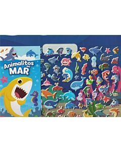 ANIMALITOS DEL MAR 60 PUFFY STICKERS + LIBRO DE ACITVIDADES
