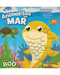 ANIMALITOS DEL MAR MAS DE 800 STICKERS 3D MOSAICOS