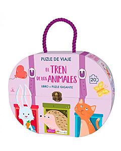 TREN DE LOS ANIMALES, EL LIBRO MAS PUZLE GIGANTE 20 PIEZAS