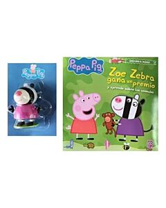 PEPPA PIG ZOE ZEBRA FIGURA + LIBRO