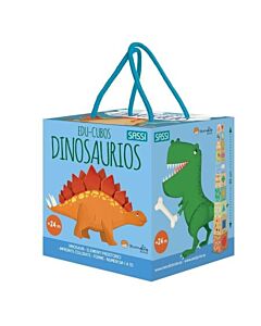 DINOSAURIOS EDU CUBOS 10 CUBOS EDUCATIVOS + UN MINI ATLAS