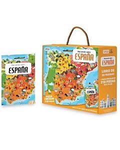 ESPAÑA LIBRO + PUZLE CIRCULAS 210 PIEZAS