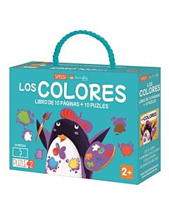 COLORES, LOS LIBRO + 10 ROMPECABEZAS