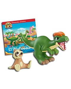 DILOFOSAURIO, EL. JUGUETE DE DILOFOSAURO + PEREZOSO BEBÉ