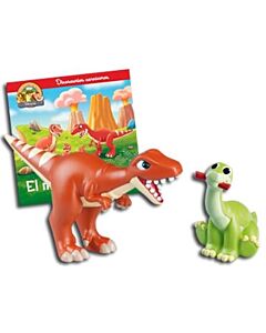 MEGALOSAURIO, EL. JUGUETE DE MEGALOSAURIO + BRONTOSAURIO BEBE