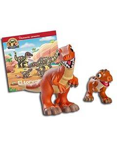 TORVOSAURIO, EL. JUGUETE DE MEGALOSAURIO MAMA + CARNOTAURO BEBE
