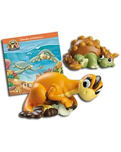 ARCHELON, EL. JUGUETE DE OVIRAPTOR MAMÁ + ANQUILOSAURIO BEBÉ