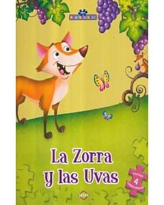 ZORRA Y UVAS, LA. CON 4 ROMPECABEZAS