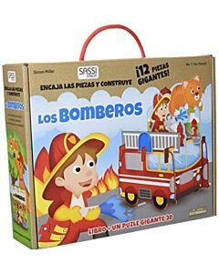 BOMBEROS, LOS LIBRO Y PUZZLE GIGANTE 3D