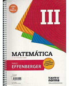 MATEMATICA III SERIE DE AUTOR CONTEXTOS DIGITALES