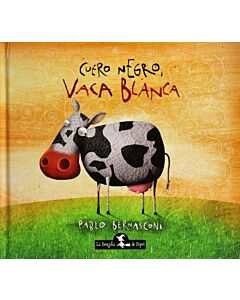 CUERO NEGRO VACA BLANCA