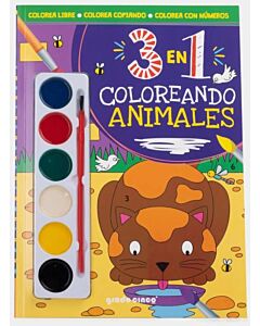 3 EN 1 COLOREANDO ANIMALES