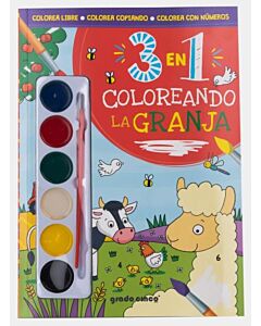 3 EN 1 COLOREANDO LA GRANJA
