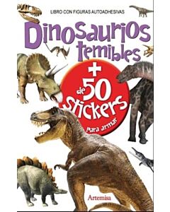 DINOSAURIOS TEMIBLES + DE 50 STICKERS PARA ARMAR