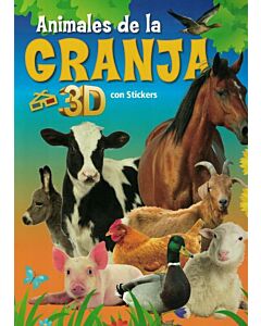 ANIMALES DE LA GRANJA 3D CON STICKERS