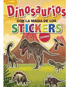 DINOSAURIOS CON LA MAGIA DE LOS STICKERS CUERNOS