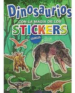 DINOSAURIOS CON LA MAGIA DE LOS STICKERS COLMILLOS