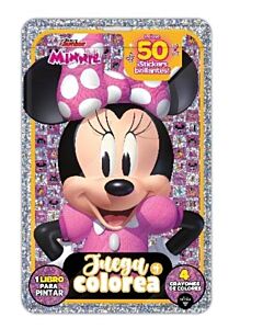 FLOW PACK JUEGA Y COLOREA MINNIE INCLUYE 50 STICKERS BRILLANTES