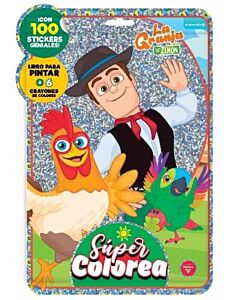 FLOW PACK SUPER COLOREA LA GRANJA DE ZENON LIBRO PARA PINTAR + 4 CRAYONES