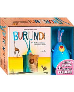 BURUNDI DE DUDAS CONEJOS Y PREGUNTAS DIFICILES LIBRO ALBUM + CONEJO DE PELUCHE