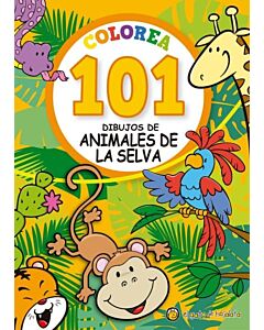 COLOREA 101 DIBUJOS DE ANIMALES DE LA SELVA