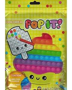 COLOREA POP IT CUPCAKE CON LLAVERO