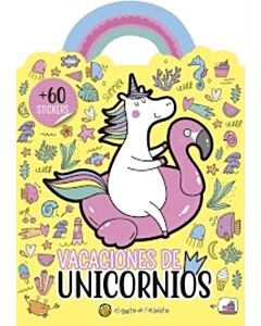 VACACIONES DE UNICORNIOS CON 60 STICKERS