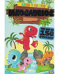 JUEGO Y COLOREO DINOSAURIOS