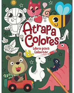 ATRAPA COLORES LIBRO PARA COLOREAR VERDE