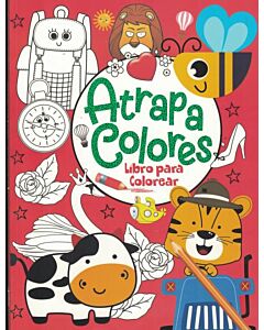 ATRAPA COLORES LIBRO PARA COLOREAR ROJO