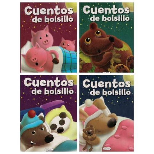 PACK CUENTOS DE BOLSILLO 4 UNIDADES