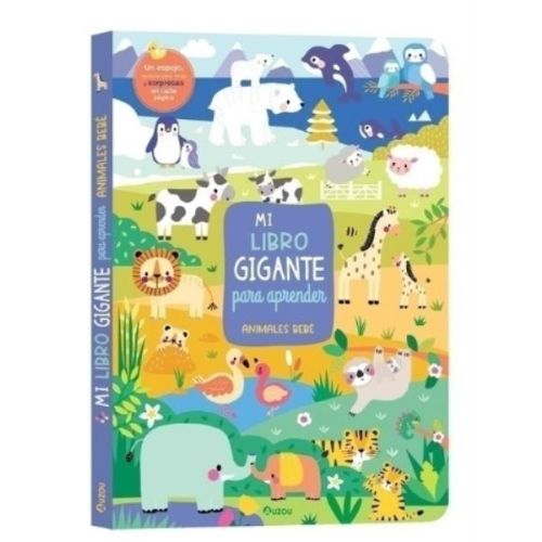 MI LIBRO GIGANTE PARA APRENDER ANIMALES BEBE