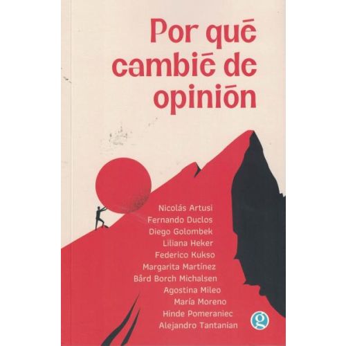 POR QUE CAMBIE DE OPINION