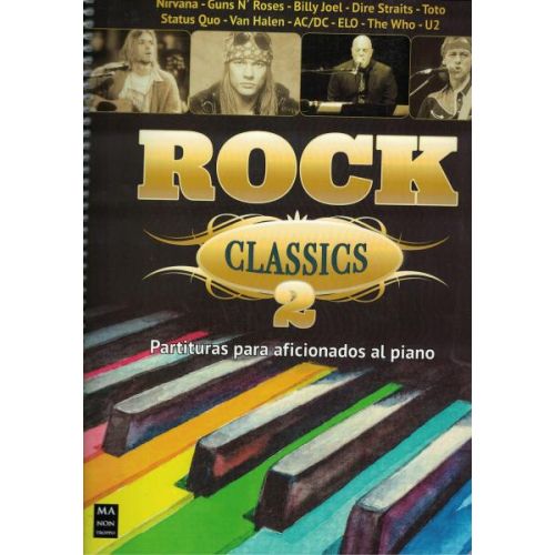 ROCK CLASSICS 2 PARTITURAS PARA AFICIONADOS AL PIANO