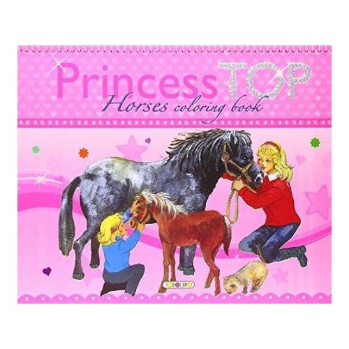 PRINCESS TOP HORSES COLORING BOOK 1