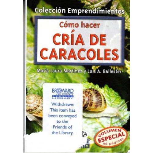 COMO HACER CRIA DE CARACOLES