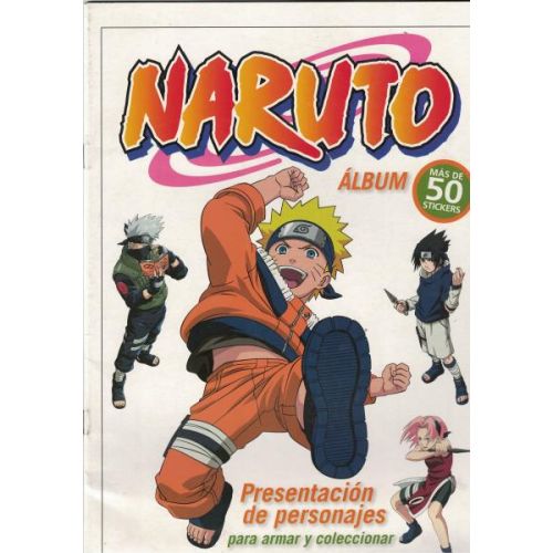 NARUTO. ALBUM. PRESENTACION DE PERSONAJES PARA ARMAR Y COLECCIONAR