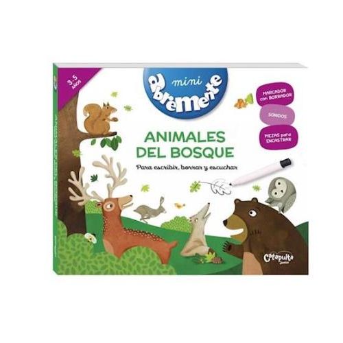 MINI ABREMENTE ANIMALES DEL BOSQUE PARA ESCRIBIR BORRAR Y ESCUCHAR