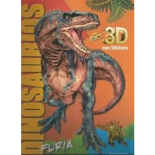 DINOSAURIOS 3D CON STICKERS Y ANTEOJOS FURIA